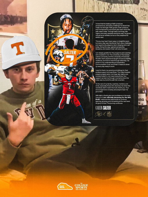 Thanks for the shoutout and good luck Kaidon! 🤣🍊

Salter never suited up for Tennessee but it’s clear he is a VFL! 🤩 