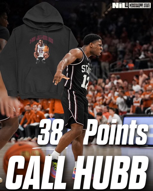 𝟭-𝟴𝟬𝟬-𝗖𝗔𝗟𝗟-𝗛𝗨𝗕𝗕𝗔𝗥𝗗
Season High For Hubbard! Shop his brand new drop now live! Every purchase directly supports @jhubb_3 
https://t.co/cJ9xpyp5BB
#hailstate 