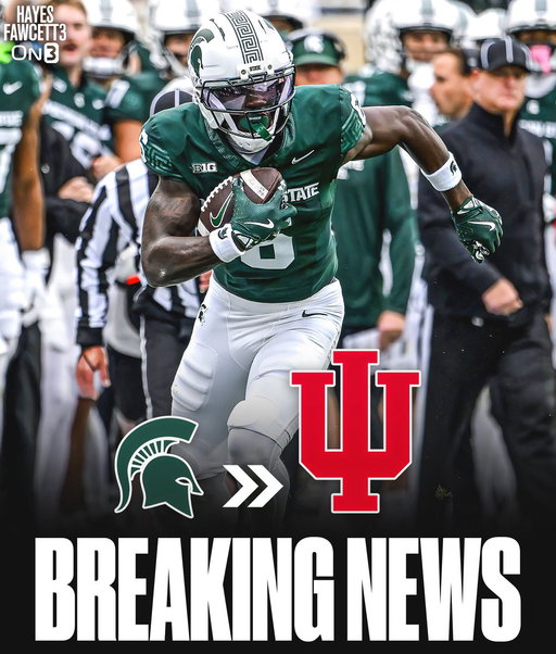 BREAKING: Michigan State star transfer WR Nick Marsh has Committed to Indiana, he tells @on3

The 6’3 215 WR totaled 100 receptions for 1,311 Yards &amp; 9 TDs in his 2 seasons with the Spartans

https://t.co/RlUbB6Fk7q 