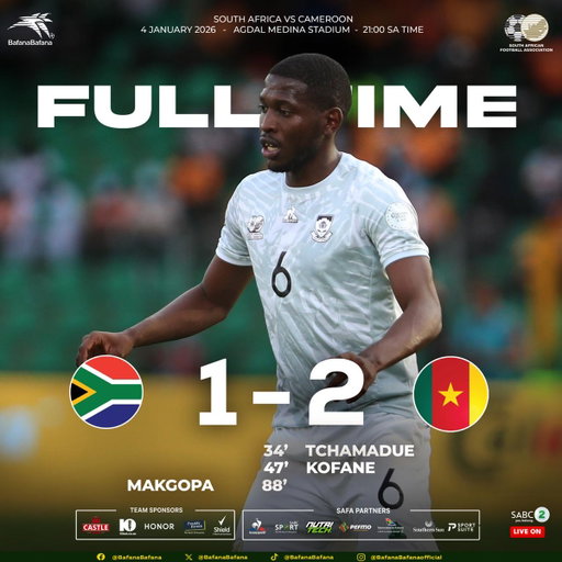 It ends with defeat for Bafana Bafana. We fought hard but it was not to be 