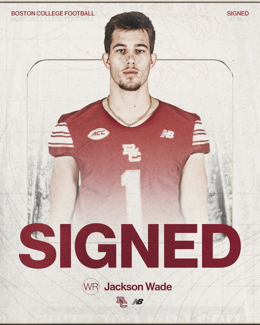 Can’t be covered. Welcome WR, @JacksonWade06 to BC 