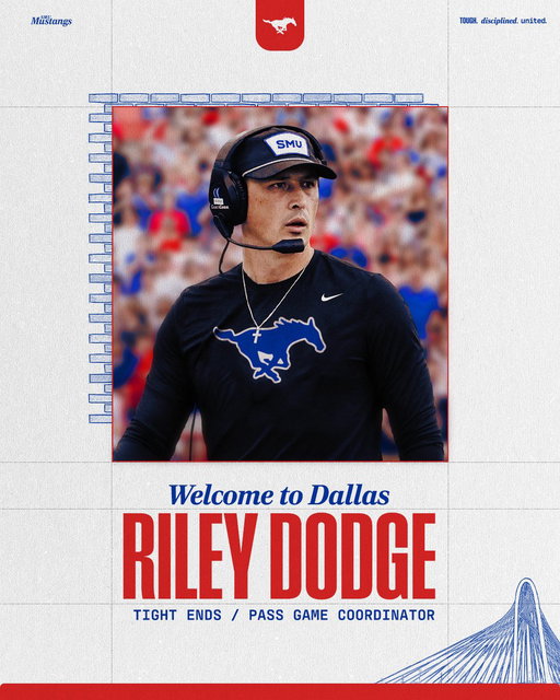 We've hired Riley Dodge as our tight ends coach and pass game coordinator.

Welcome to Dallas, @coachrdodge!

➡️ http://bit.ly/3N9KcMm 