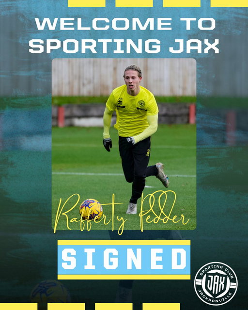 Dynamic. Creative. Effective — Everything you want in a midfielder🤩

Welcome to Sporting JAX, Rafferty Pedder! 