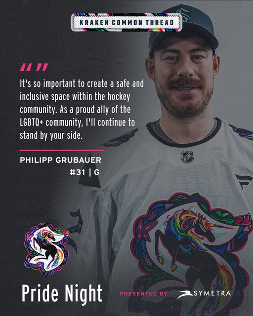 We’re stronger standing together 🤍

Join us tomorrow as we host our annual Pride Night, pres. by Symetra! Learn more about our commitment to fostering inclusion in hockey every night of the year → https://t.co/CuOgBXYwu1 