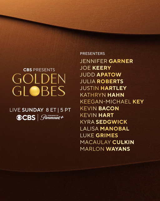 Another round of #GoldenGlobes presenters confirmed ✅

Don’t miss the 83rd Annual Golden Globes LIVE this Sunday at 8 ET | 5 PT @CBS and @paramountplus! 