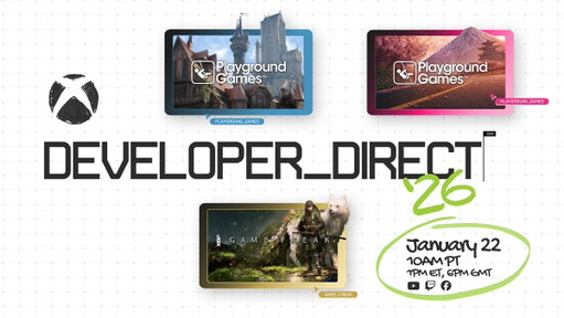 It's officially Developer_Direct season!

Join us on January 22 at 10am PT for an exclusive look at Fable, Forza Horizon 6, and Beast of Reincarnation: https://t.co/FvFUT7RzVZ | #DeveloperDirect 