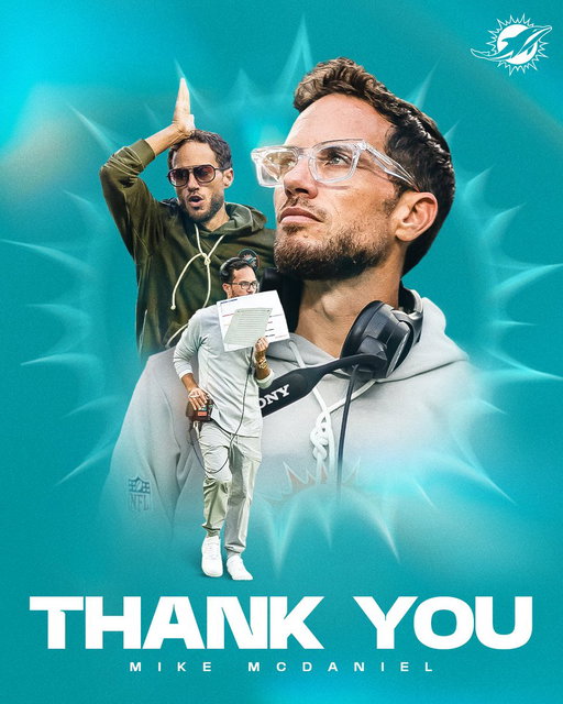 Thank you, Coach McDaniel 