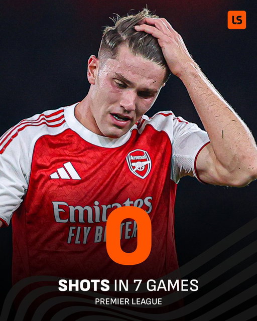 Seven league games without a single shot this season for Gyökeres 🫥 