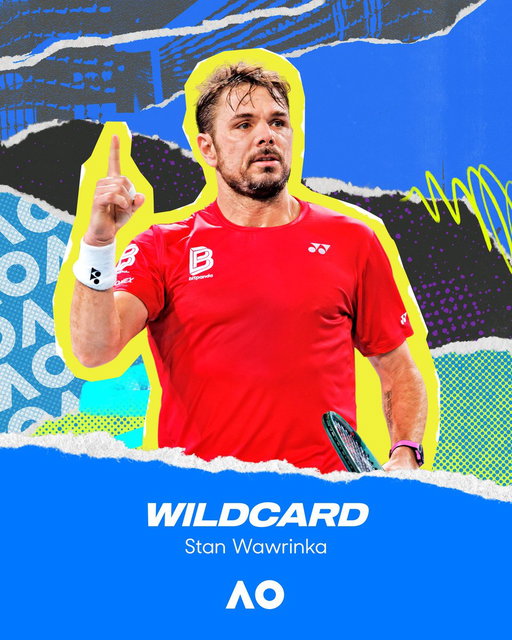 STAN THE MAN - one last time at the #AusOpen, our final wildcard 💙

@stanwawrinka 