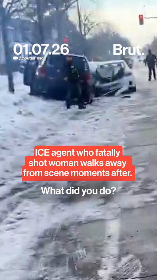 Bystander video shows the moments immediately before and after a fatal encounter between an ICE agent and Renee Nicole Good, who was in a vehicle. The agent, later identified as Jonathan Ross, is seen walking away from the scene with little visible struggle.

#minnesota #ICEagent #ICE #reneegood