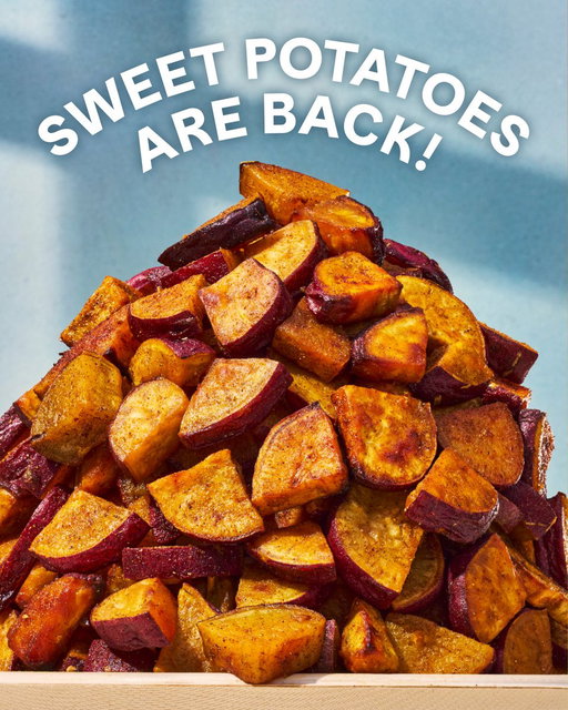 You can finally rest, white sweet potatoes are back. 