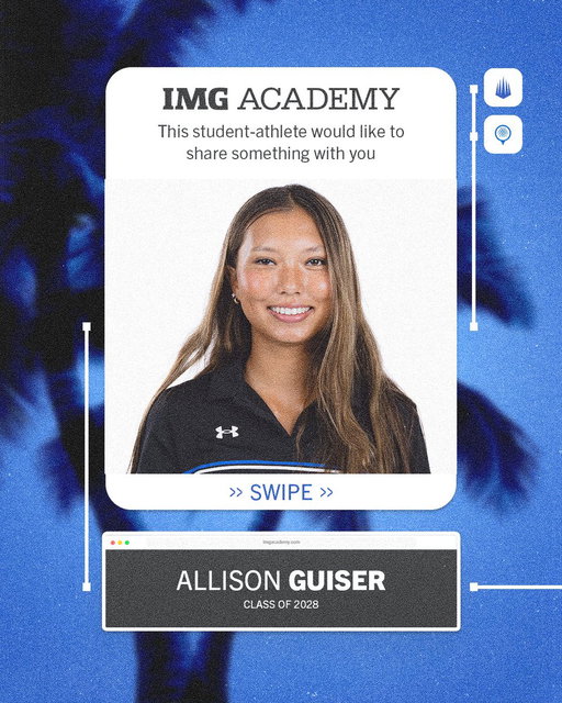 Say hi to Allison Guiser 👋

Hear how IMG Academy has helped her grow both in the classroom and on the course‼️ Plus get the inside scoop on her go-to spots around campus 🌟 