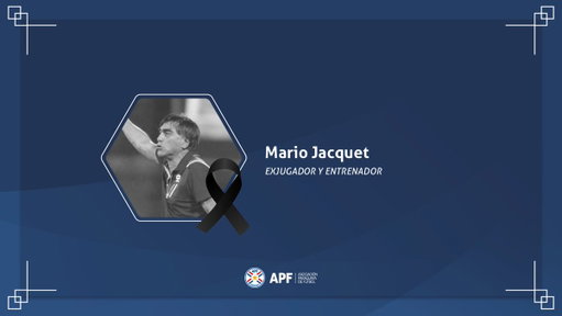 Lamentamos la sensible partida de Mario César Jacquet, exjugador y entrenador de varios equipos de nuestro fútbol, incluyendo a la @Albirroja Sub 20.

Desde la matriz del fútbol paraguayo, expresamos nuestras más sentidas condolencias a sus familiares y amigos.

¡Hasta siempre, profe!