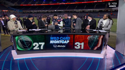 Da Bears are really ENJOYING this win 🧀 