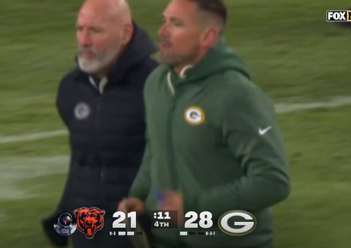 Matt LaFleur brought out a coach so Ben Johnson wouldn’t tap his back with his clipboard during their handshake.

This is how their three handshakes went this season.

 