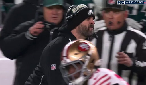 Extended clip of Nick Sirianni going after AJ Brown on the sideline #FlyEaglesFly 