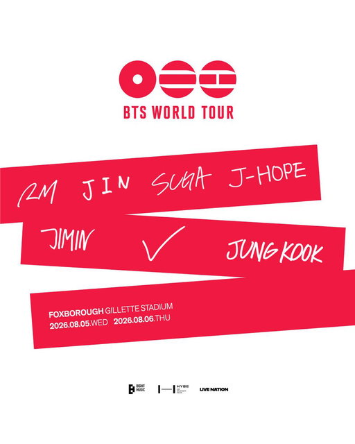 SAVE THE DATE! BTS WORLD TOUR is officially coming to Gillette Stadium on August 5 &amp; 6.

GENERAL ONSALE begins Saturday, January 24 at 3 PM.

#방탄소년단 #BTS #BTS_WORLDTOUR #BTS_WORLDTOUR_FOXBOROUGH #BTS_WORLDTOUR_NA 