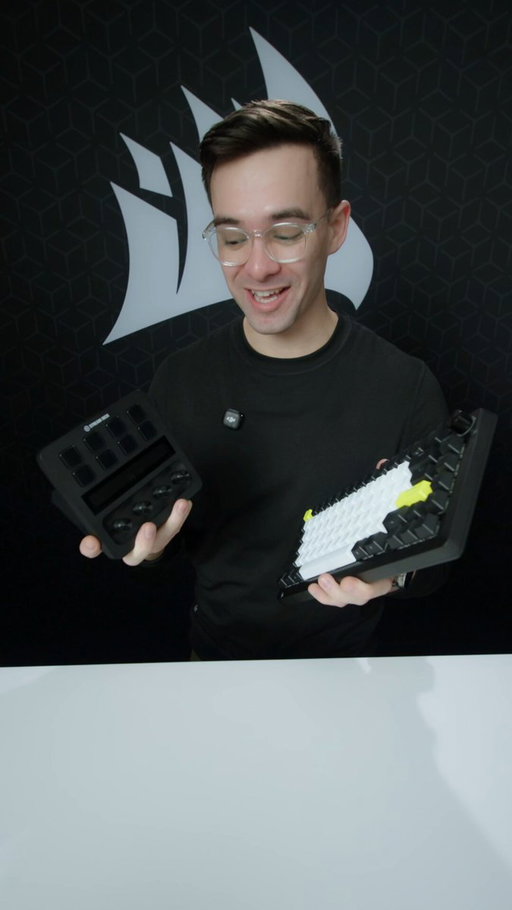Ultimate creator keyboard!? ⌨️

@CORSAIR GALLEON 100 SD at CES 2026

Having these customizable @elgato Stream Deck keys &amp; dials right on the side of your board means a clutter-free desktop, all within natural reach 👌

#CORSAIR #ElgatoPartner 