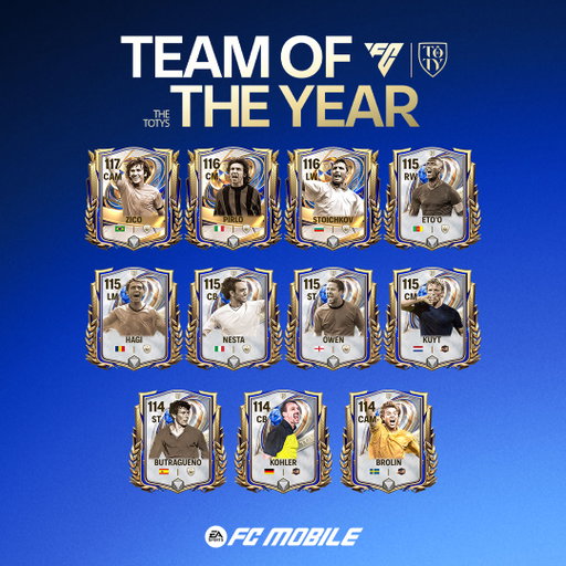Legends raising the level on the pitch.

Team of the Year kicks off Thursday UTC on #FCMobile. 