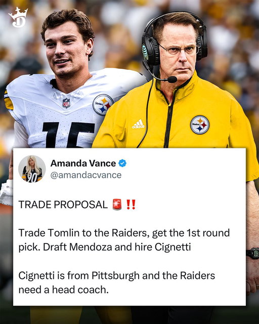 Coach Cig and Fernando Mendoza to the Steelers would be electric 👀

(via @amandacvance) 