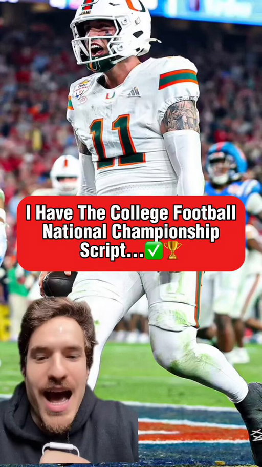 The script for the National Championship has been leaked… ✍️ 