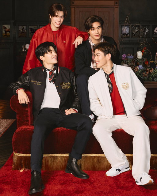.@ppnaravit , @phuwintang , @gemini_ti  and @tawattannn are dressed for the new year 