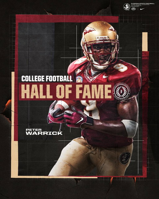 The 🐐 is headed to the Hall of Fame!

@Pdub80 is part of the @NFFNetwork College Football Hall of Fame's Class of 2026 and will be FSU's 12th Hall of Famer

🔗: https://t.co/iY31MY24N8

#NoleFamily 
