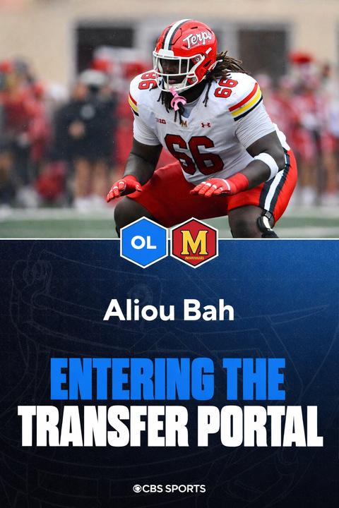 Maryland starting RG Aliou Bah (@iam_aliou) plans to enter the transfer portal, sources tells @CBSSports. 

The 6-foot-6, 327-pound Bah has allowed just 1 sack in 1,511 career snaps. Began his career at Georgia as a 4-star recruit in the 2022 class. 

https://t.co/kHmOrVISIa 