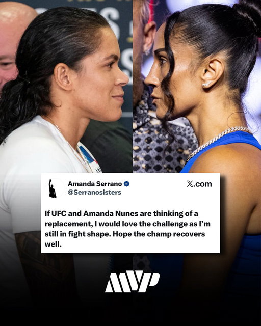 @Serranosisters offers to step in for Kayla Harrison and face Amanda Nunes 🤯

Amanda Serrano is 2-0-1 in MMA with both wins coming by way of submission &amp; 48-4-1 in boxing with 31 KO’s😳

Would yall wanna see this SUPERFIGHT?👀🍿⬇️

#amandaserrano #boxing #mma #amandanunes 