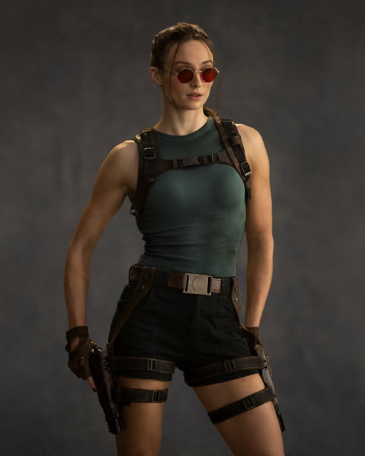 Amazon has revealed a first look at Sophie Turner as Lara Croft in the new Prime Video Tomb Raider series: 