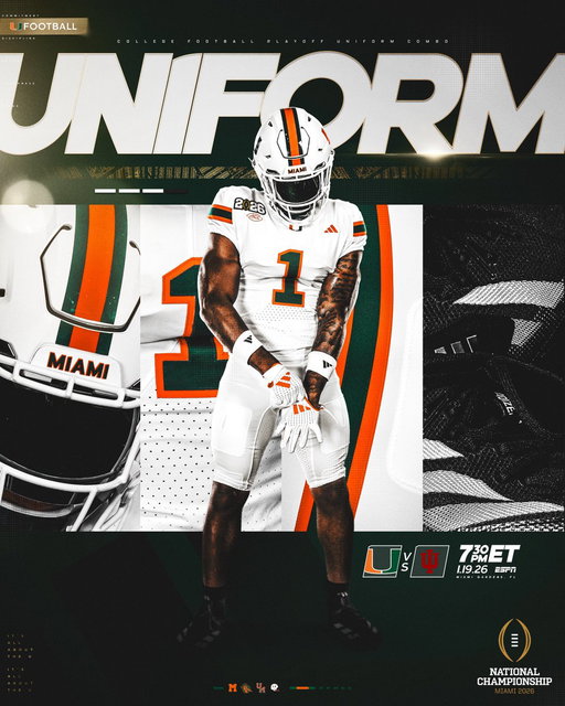 Championship threads 👊

#GoCanes | #NationalChampionship 