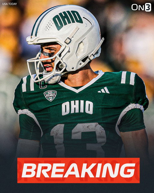 NEW: Ohio starting QB Parker Navarro has entered the NCAA transfer portal, @PeteNakos reports. 

Navarro has totaled 5,030 passing yards, 2,168 rushing yards and 60 total touchdowns in two seasons.

https://t.co/PrGA6InKcn 