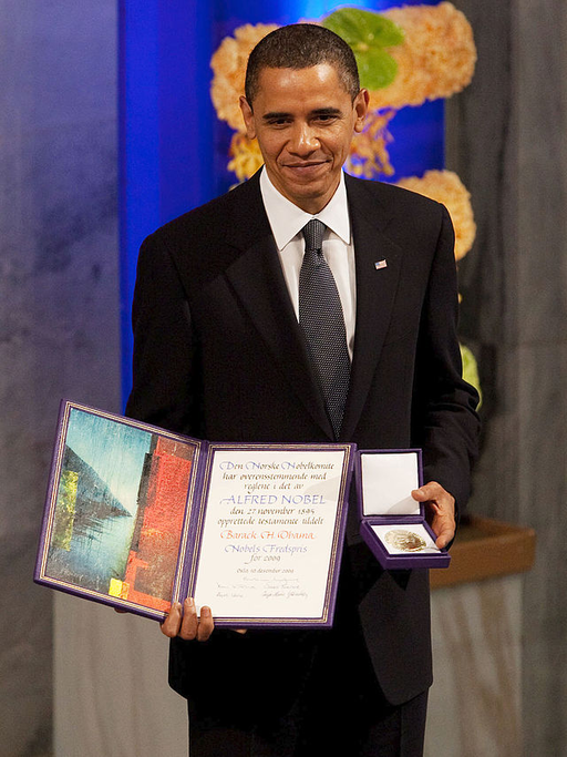 Pictured: Someone who actually won a Nobel Peace Prize 