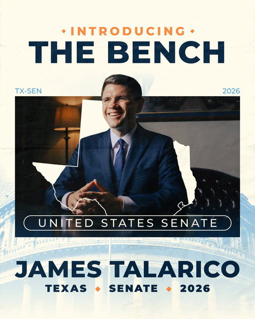 James Talarico might be a rising star but he’s laser focused on one thing: serving Texans. 

James is an eighth-generation Texan, former middle school teacher, and Presbyterian seminarian. He’s the exact leader we need fighting for Texas in Washington. 