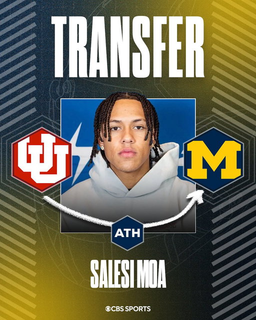 Utah transfer Salesi Moa, one of the top-rated athletes nationally in the 2026 class, has committed to Michigan at the Polynesian Bowl and intends to play both ways for the Wolverines. Had signed with Utah last month, but went in to the portal earlier this week https://t.co/ZEwqOsCPou