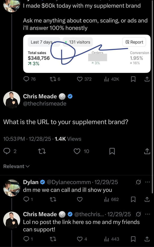 One of the funniest bits on this app is @thechrismeade trolling dropshippers asking for the link to their store

No one ever takes him up on it 💀 