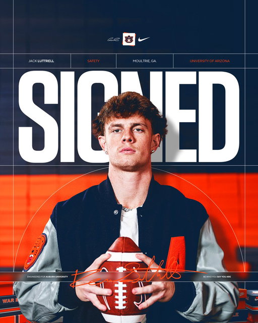 RT @AuburnFootball: Welcome 𝐇𝐎𝐌𝐄, @JackLuttrell!🦅 