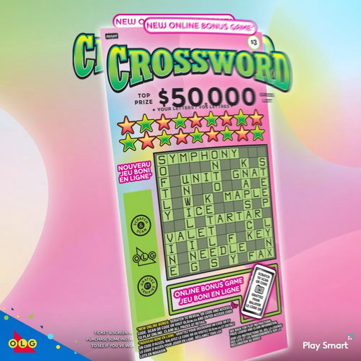 Think you’ve got the winning words? 🔤✨ Play the $3 CROSSWORD for a chance at top prizes up to $50,000! And with the ONLINE BONU$ GAME back in action, the winning doesn’t stop. Pick one up in store today! 