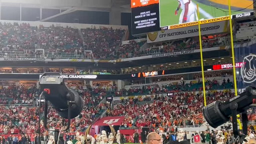 Definitely not going to be a road game here in Miami for Indiana. Looks about 65/35 right now in favor of the Hoosiers. 