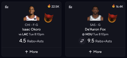 If you woke up this morning and decided to play either of these props...

Please answer me this... WHY? 