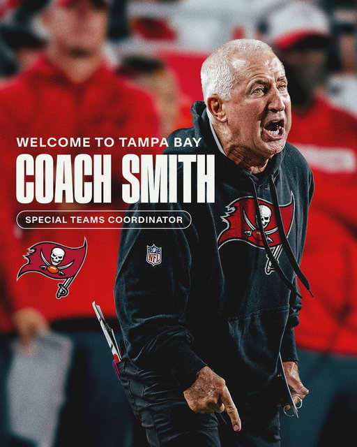 We've hired Danny Smith as our special teams coordinator.

Welcome to Tampa Bay, Coach Smith! 👏 