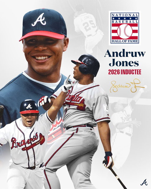Welcome to Cooperstown, @andruwjones25! 