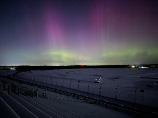 The night sky put on an amazing light show over Turn 3 this evening! 

The Northern Lights appeared over the Raceway once again! 

#Aurora | #WhatTurn4 | #PoconoMtns 