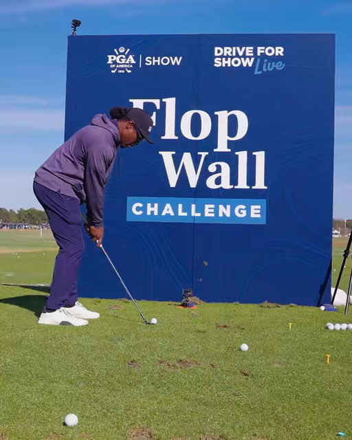 Would you be able to get over the flop wall? 🤔 We put it to the test with a few of our friends at #PGAShow Demo Day. 