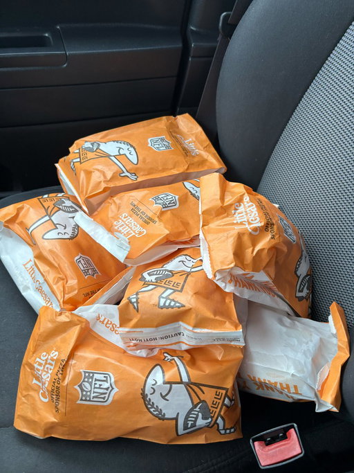 stocked up on bread 
