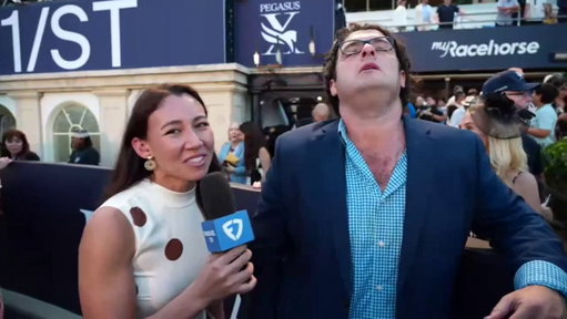 "At 7-years-old he's doing better than ever."

@Andie_Biancone spoke with trainer @saffiejosephjr after he ran 1-2 with SKIPPYLONGSTOCKING &amp; WHITE ABARRIO in the $3,000,000 Pegasus World Cup (G1), a @LanesEndFarms @BreedersCup Challenge Series Race, at Gulfstream Park 