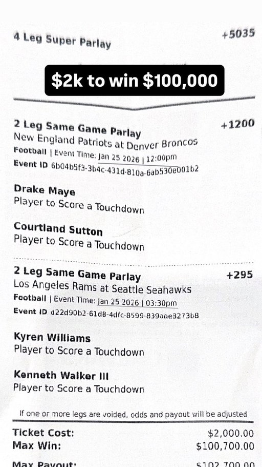 Anytime td lay (50-1) 