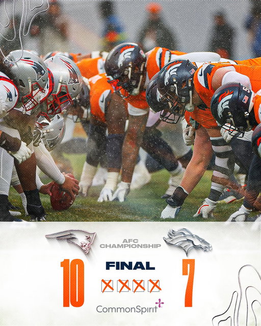 Final.

#NEvsDEN 