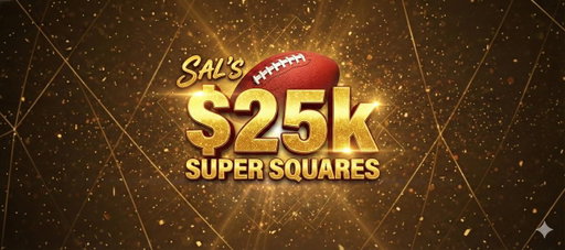 Sal’s Super Squares are LIVE 🐐
FREE to enter.
$25,000 in prizes.
One Main Event grid.
One $10,000 winner.
Pick your square and ride the Big Game sweat with @TheCousinSal ⬇️

https://t.co/3Hzvx6MZCF 