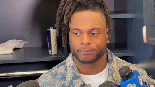 Davante Adams is emotional after losing the NFC Championship Game in Seattle. Adams is now 0-5 in conference championship games. 